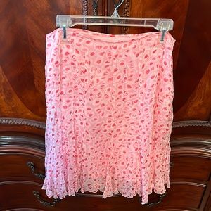 Gianni Bini pink patterned skirt